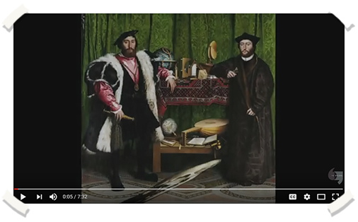 Screenshot image of Spotlight Video on Holbein's The Ambassadors.