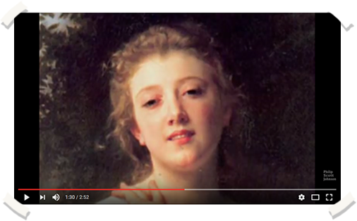 Screenshot image of video: 500 Years of Female Portraits in Western Art.