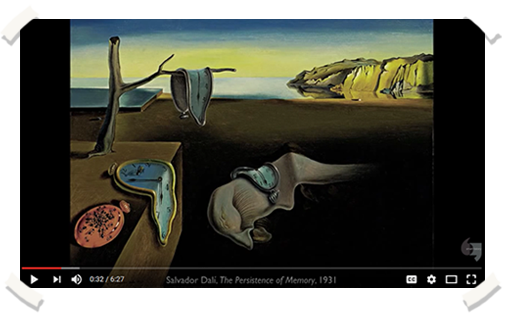 Screenshot image of Spotlight Video on Dali's Persistence of Memory.