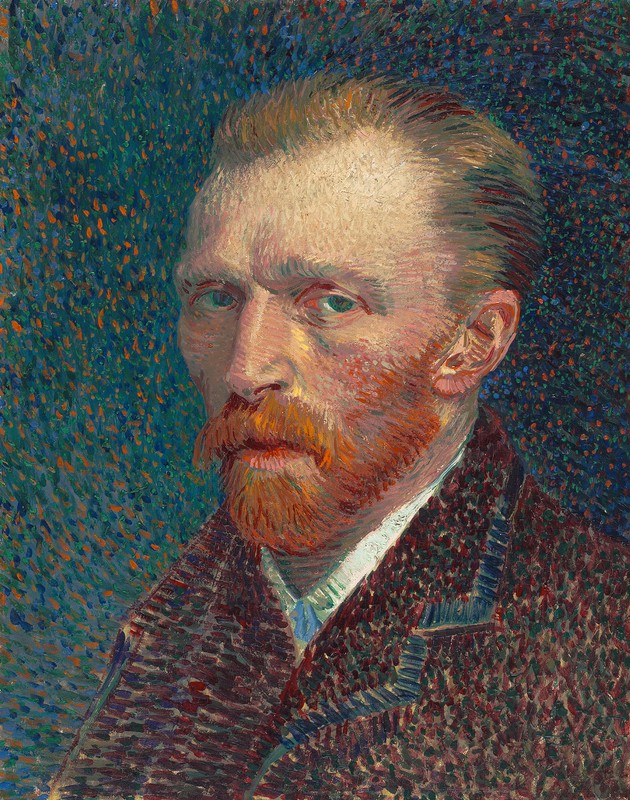 Portrait of Van Gogh (Self Portrait), c. 1887, by Vincent van Gogh.